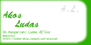 akos ludas business card